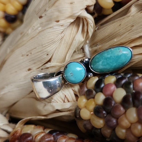 Gorgeous NWOT Native American Navajo Turquoise and Sterling Pendant 🩵🎁 - Picture 2 of 9